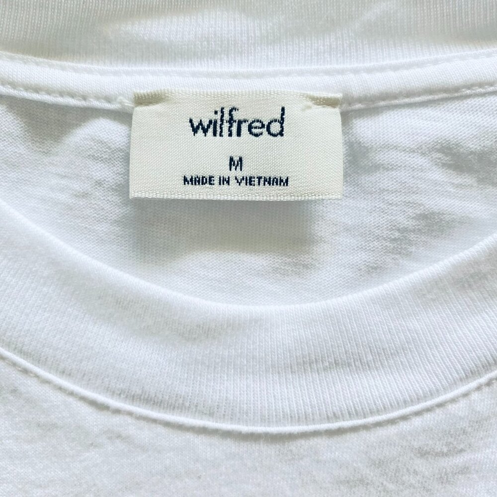 Wilfred Aritzia Abrielle Peplum White Loose Fit Top M​​​​​​​ - Picture 2 of 10